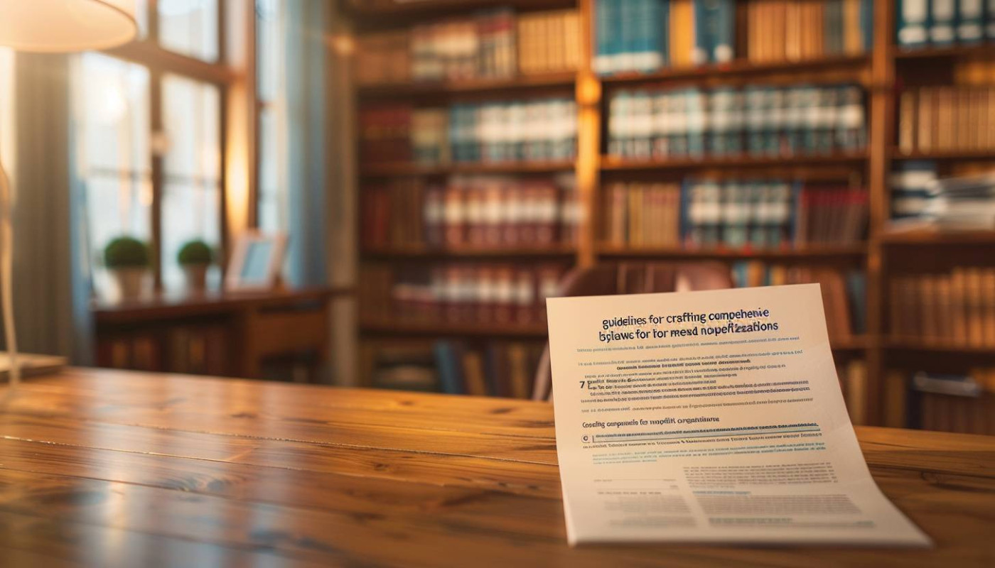 Guidelines For Crafting Comprehensive Bylaws For Newly Formed Nonprofit Organizations